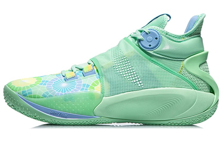 LINING SONIC 9 Basketball Shoes Men Mid-Top Mint Green 2