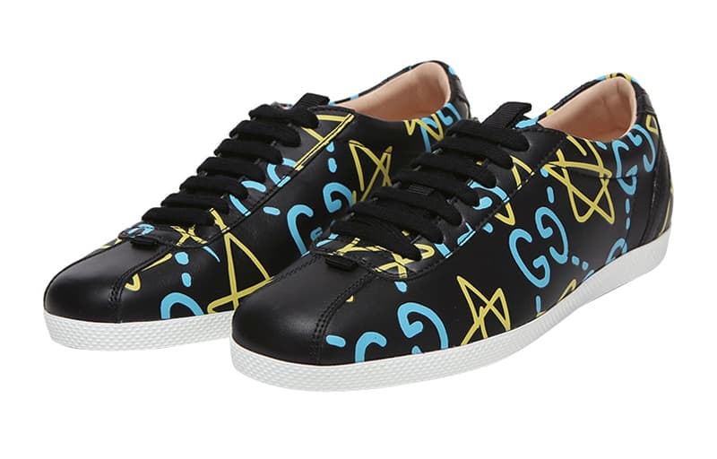 GUCCI Ace Graffiti Ghost Stars Women's 6