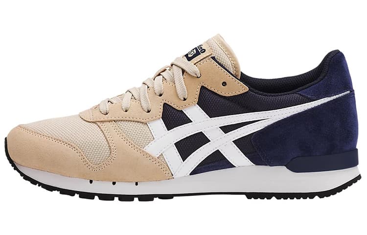 Onitsuka Tiger Alvarado Low Top Casual Shoes Unisex Khaki Blue Patchwork 2
