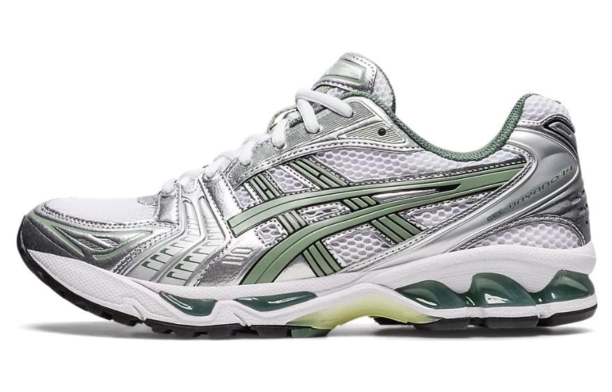 Asics Gel Kayano 14 White Pure Silver Slate Grey Sage