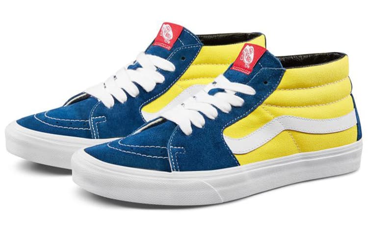 Vans Sk8 Mid 'Sailor Blue/Aspen Gold' 4