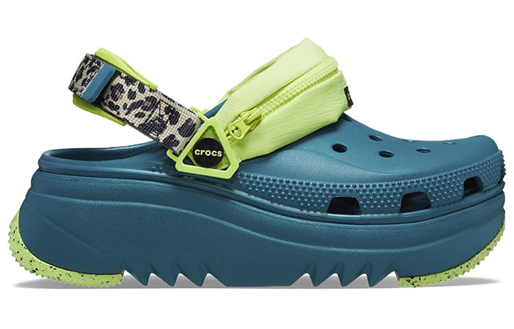 Crocs Hiker Xscape Animal Print Clog 'Teal Green' 6