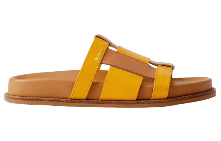 Burberry Colour-block Leather Slides 3