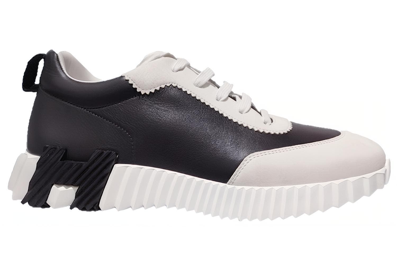 HERMES Bouncing Cushioning Low-Top Casual Shoes Men's White Gray 3