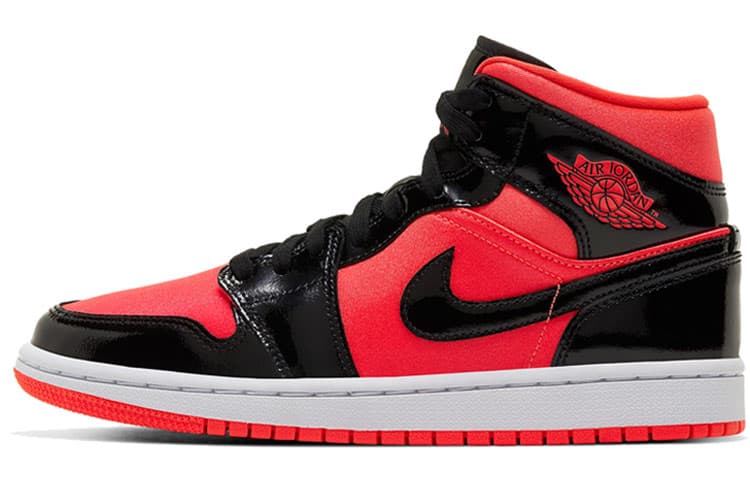 JORDAN 1 Mid Hot Punch Black Women's 2