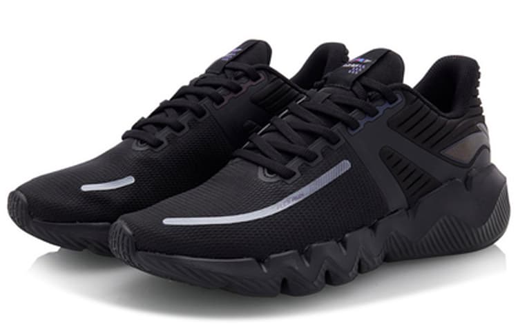 LiNing LN Fle Cushioning Moisture-Wicking Lightweight Low-Top Casual Shoes Women's Black 6