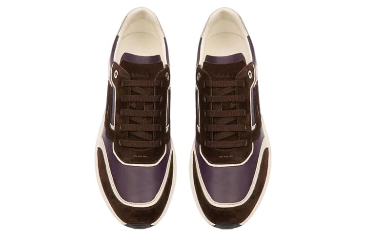 BALLY Demmy Casual Shoes Women's Low-Top Brown/Purple 4