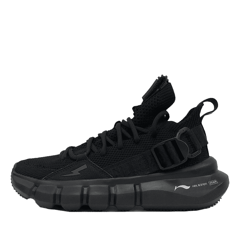 Neil Barrett x LI-NING China Wudao 2.3 Comfort Shock Absorption Anti-Slip Wear-Resistant Breathable Balance Mid-Top Sports Casual Shoes Unisex Black 2