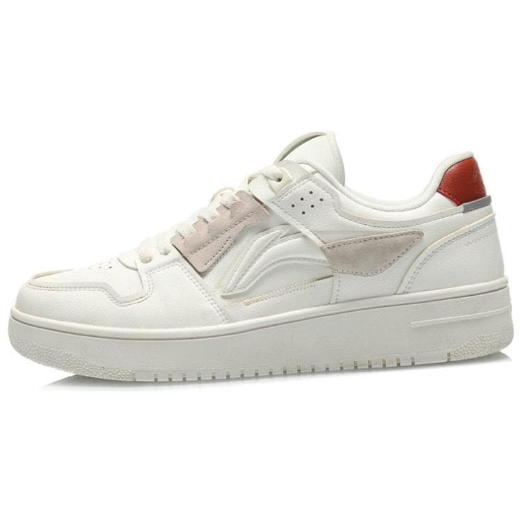 LINING Tianji Skateboard Shoes Men Low-Top Mist White 6