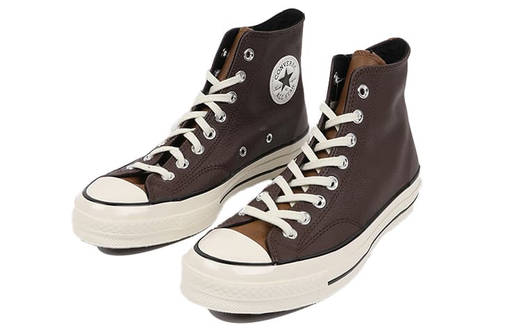 Converse Chuck Taylor All Star 70 Hi Leather Colorblock Dark Root Brown 5