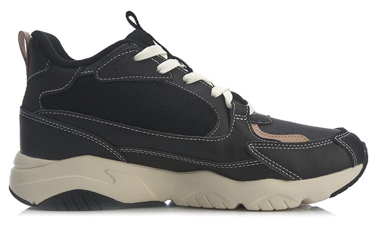 LiNing Defender Anti-Slip Wear-Resistant Mid-Top Sports Casual Shoes Men's Black Umber 4