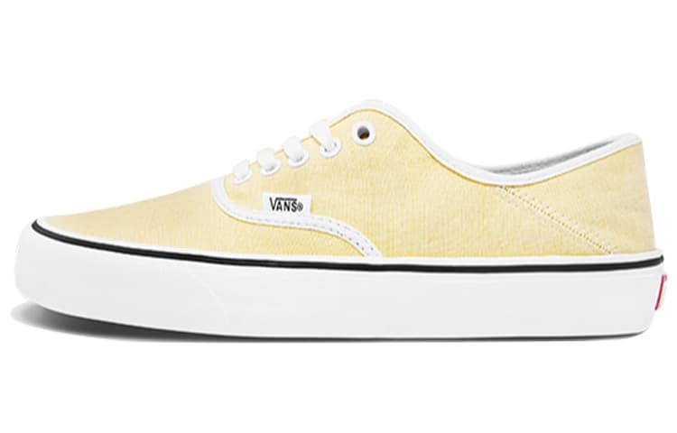 Vans Authentic Yellow Light Yellow Women's 2