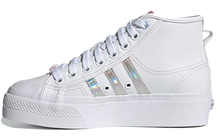 Nizza Women's Adidas Originals Platform Mid 'White Iridescent' Women's