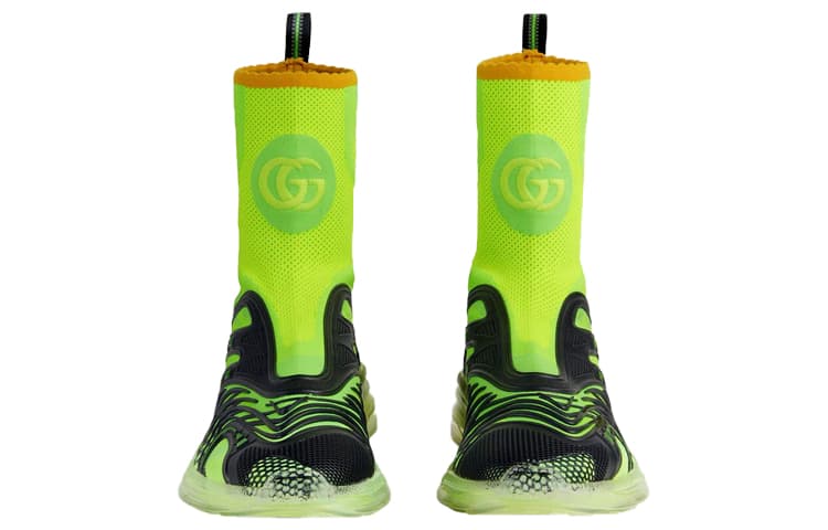 GUCCI Ultrapace R Mid 'Neon Green Black' 5