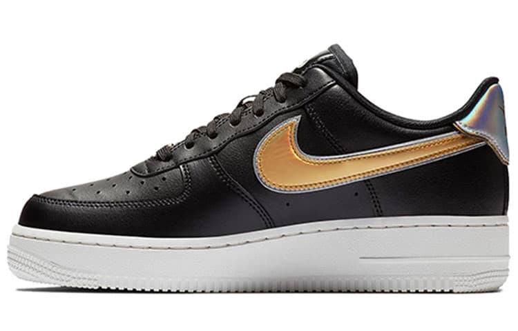 Nike Air Force 1 Low Metallic Swoosh Black Women's
