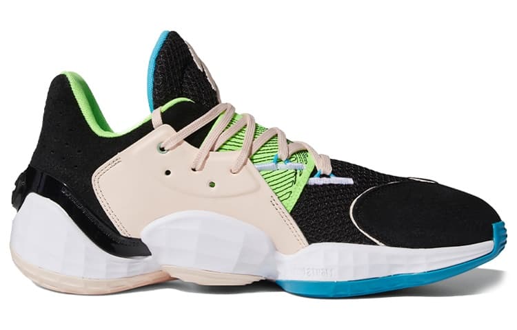 Adidas Harden Vol. 4 Black Pink Green 4