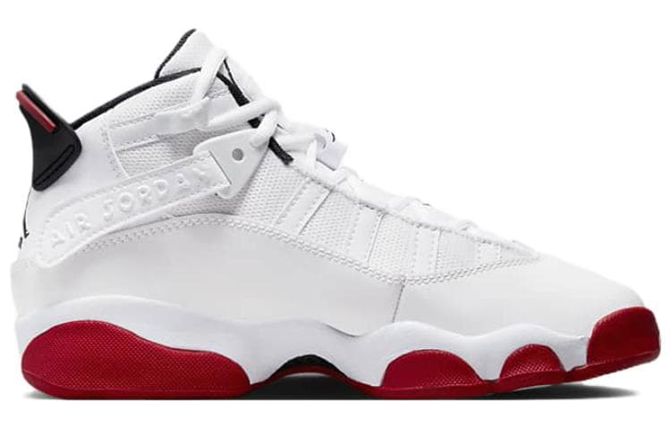 Jordan 6 Rings White University Red GS 4