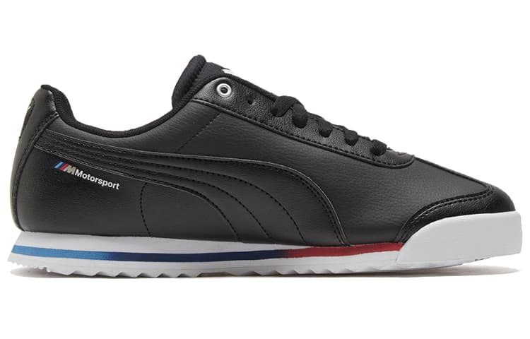 PUMA Bmw Mms Roma Low Top Running Shoes Black/White 3