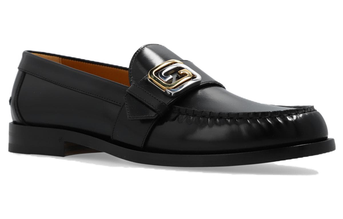 GUCCI Gg Buckle Loafer Black 6