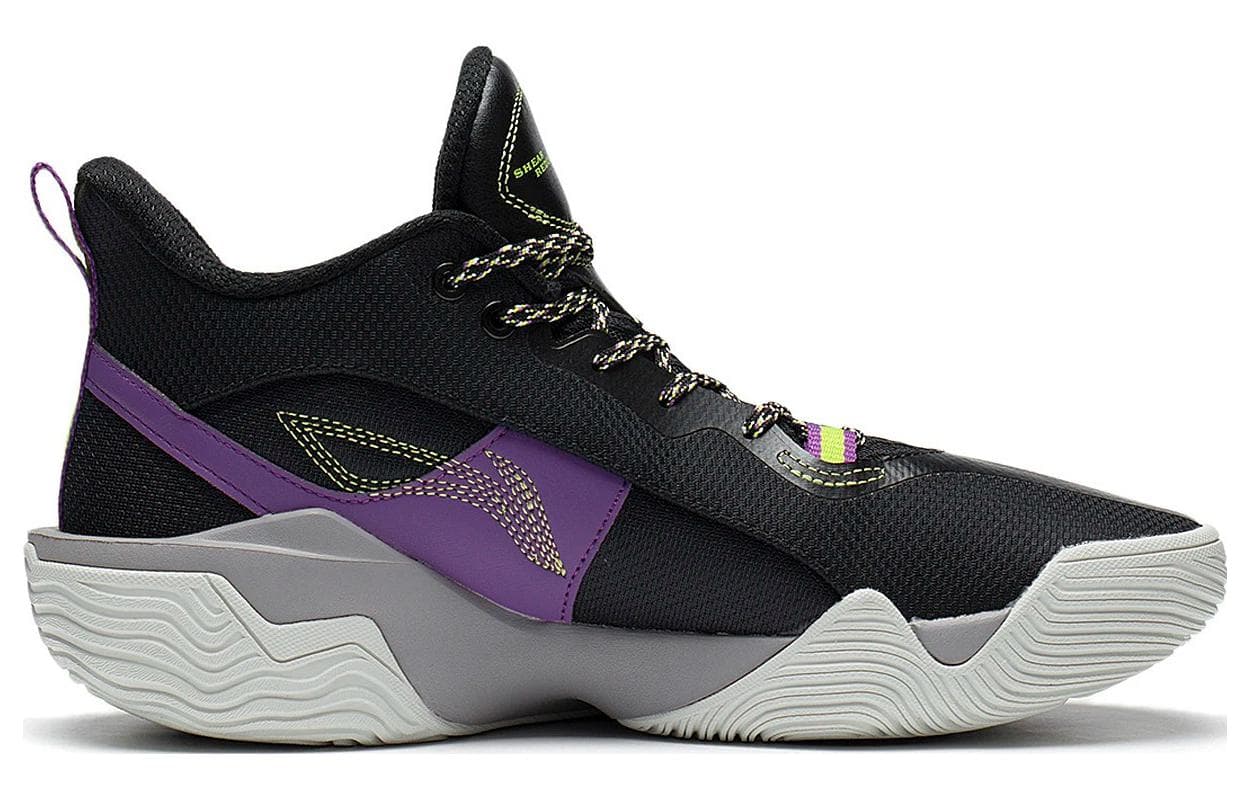 LINING Storm 2022 V2 Basketball Shoes Men Mid-Top Black 4