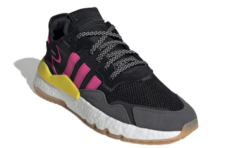 Adidas Originals Nite Jogger Black Magenta Gum Sole 5