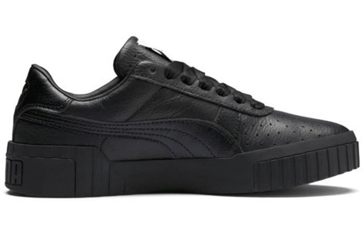 PUMA Cali Thick Sole Low Tops Casual Skateboarding Shoes Black Women's 4