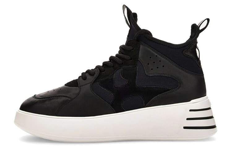 HOGAN Rebel Casual Shoes Women's Mid-Top Black