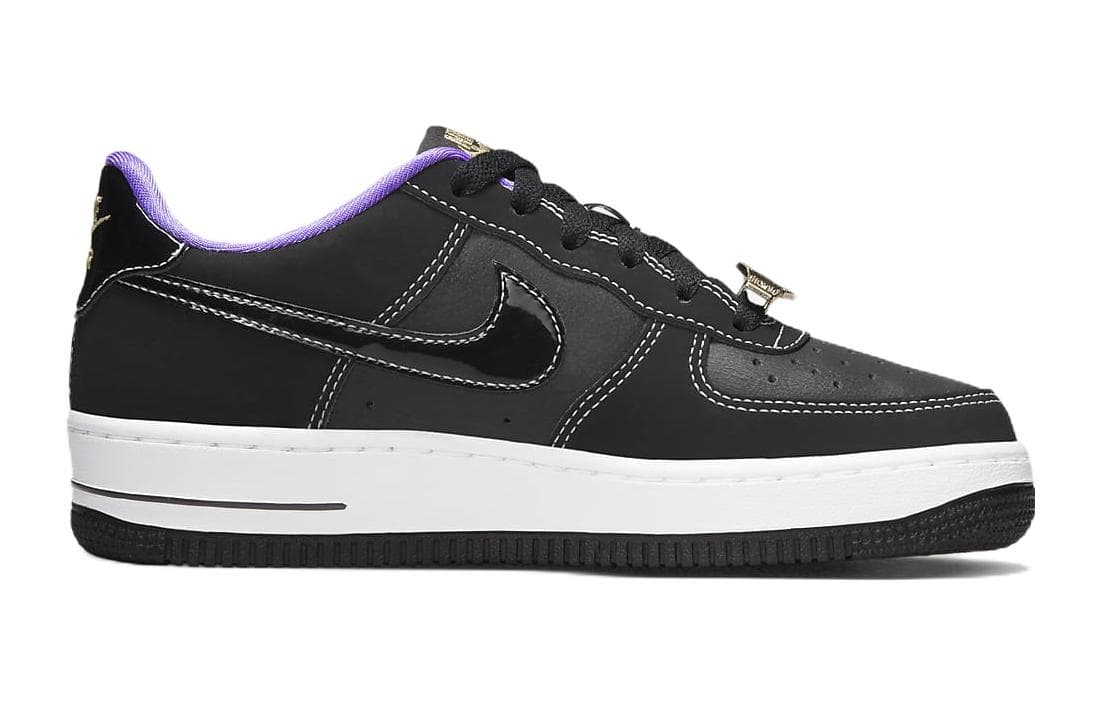 Nike Air Force 1 Low '07 LV8 World Champ Black Purple GS 4