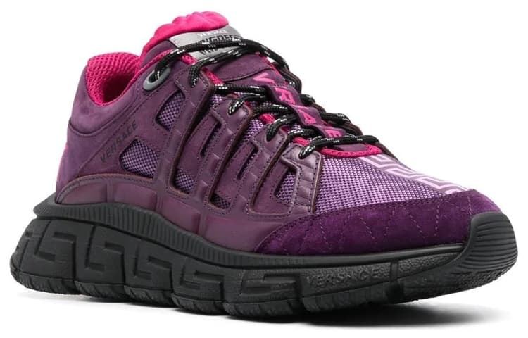 VERSACE Wear-Resistant Low-Top Sports Casual Shoes Men's Purple 4