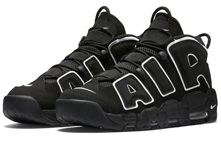 Nike Air More Uptempo Black White 5