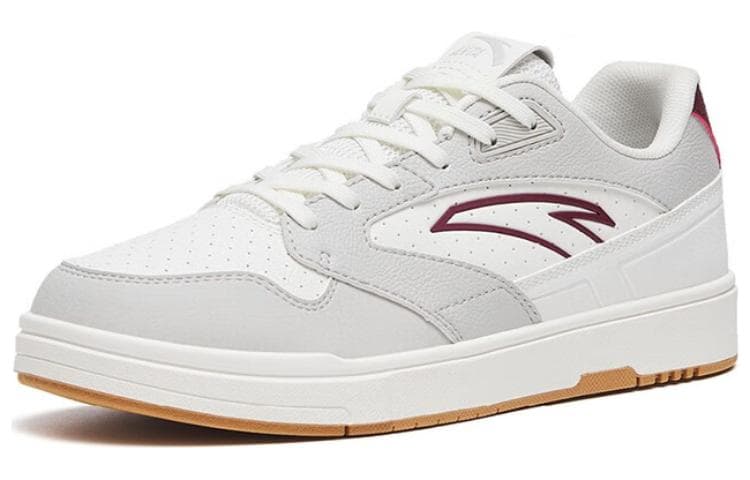 Anta Street Naughty Anti-Slip And Wear-Resistant Lightweight Low-Top Skateboard Shoes Women's Gray White 4