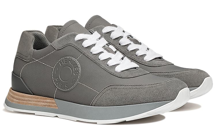 HERMES Drive Casual Shoes Women's Low-Top Gray 5