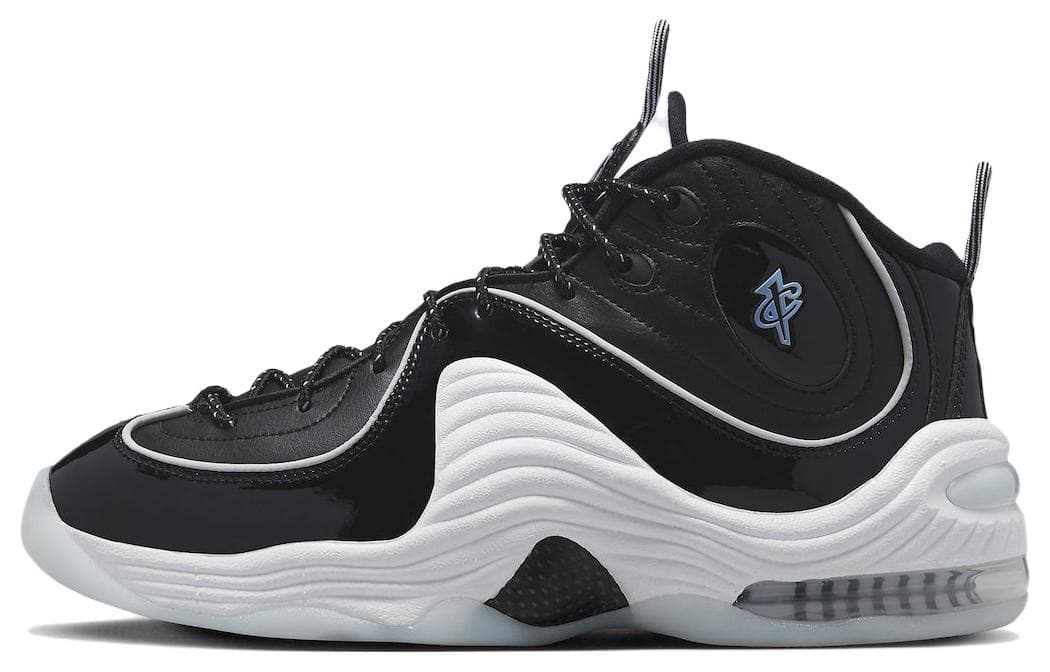 Nike Air Penny 2 Black Patent Football Grey 2