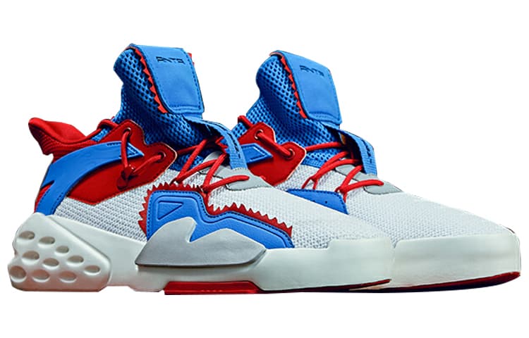 Anta Bastard Durable Breathable Full Coverage Lightweight Mid-Top Casual Shoes Men's Red Blue 6