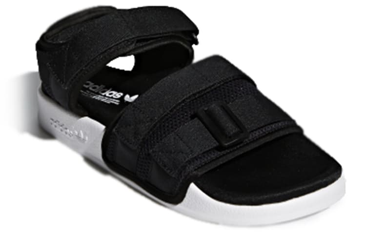 Adidas Originals Adilette 2.0 'Black White' Women's 4