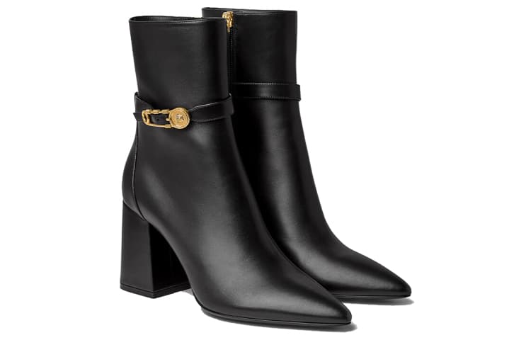 VERSACE Ankle Boots Women's Black 5