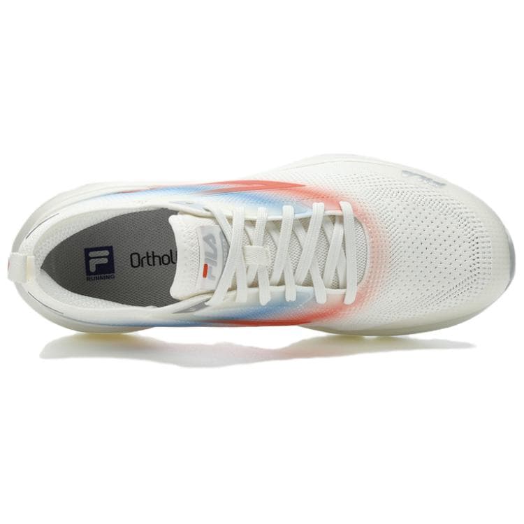 FILA NUVOLE Cushioning Anti-Slip And Wear-Resistant Low-Top Training Running Shoes Men's White Orange 5