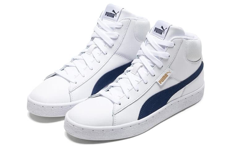 PUMA 1948 Mid Cozy Breathable Mid Tops Casual Skateboarding Shoes Unisex White 5