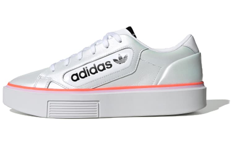 Adidas Originals Sleek Super White Lilac Coral Women's 2