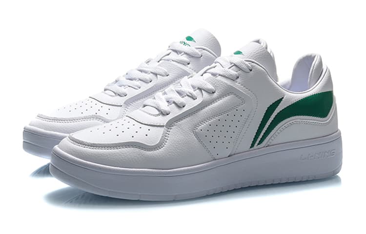 LiNing Anti-Slip And Wear-Resistant Lightweight Low-Top Skateboard Shoes White 6