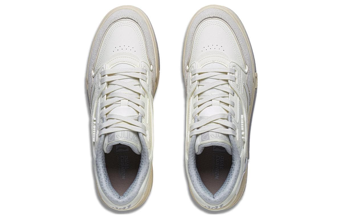LiNing 001 BTC Anti-Slip Wear-Resistant Low-Top Skateboard Shoes Ecru 5