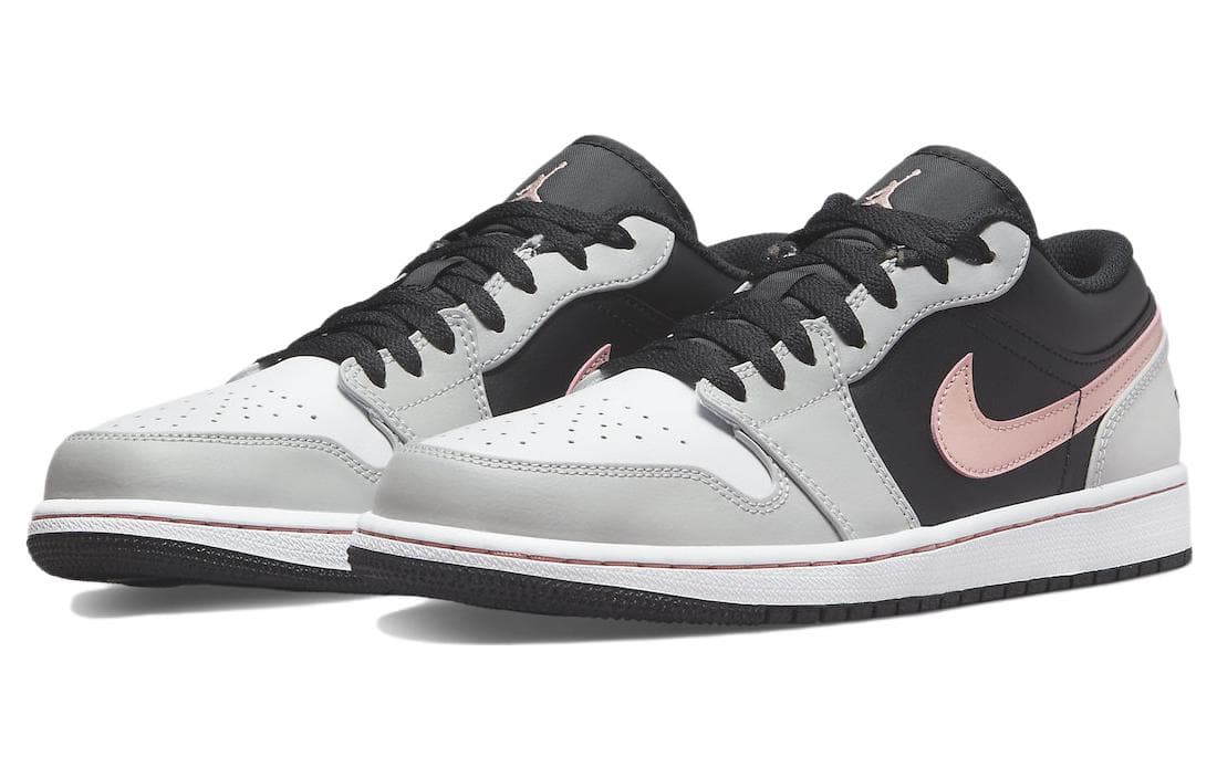 JORDAN 1 Low Black Grey Pink 6