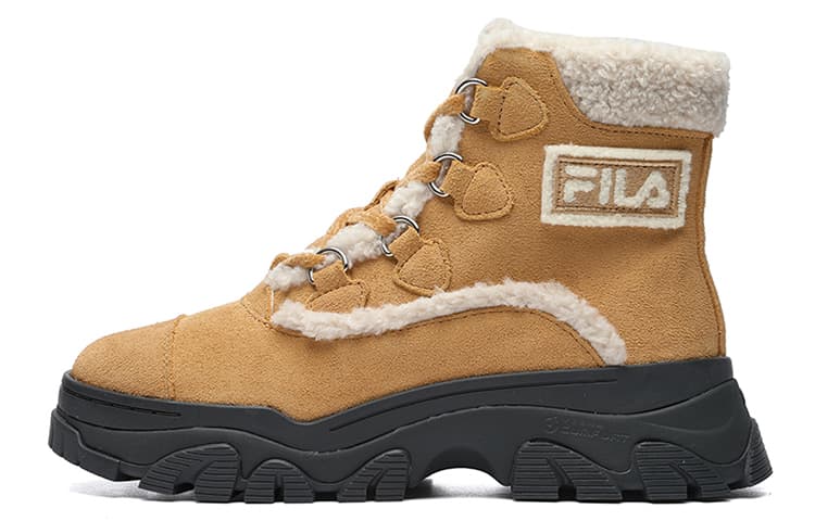 FILA Warm Snow Boots 'Brown White' Women's 2