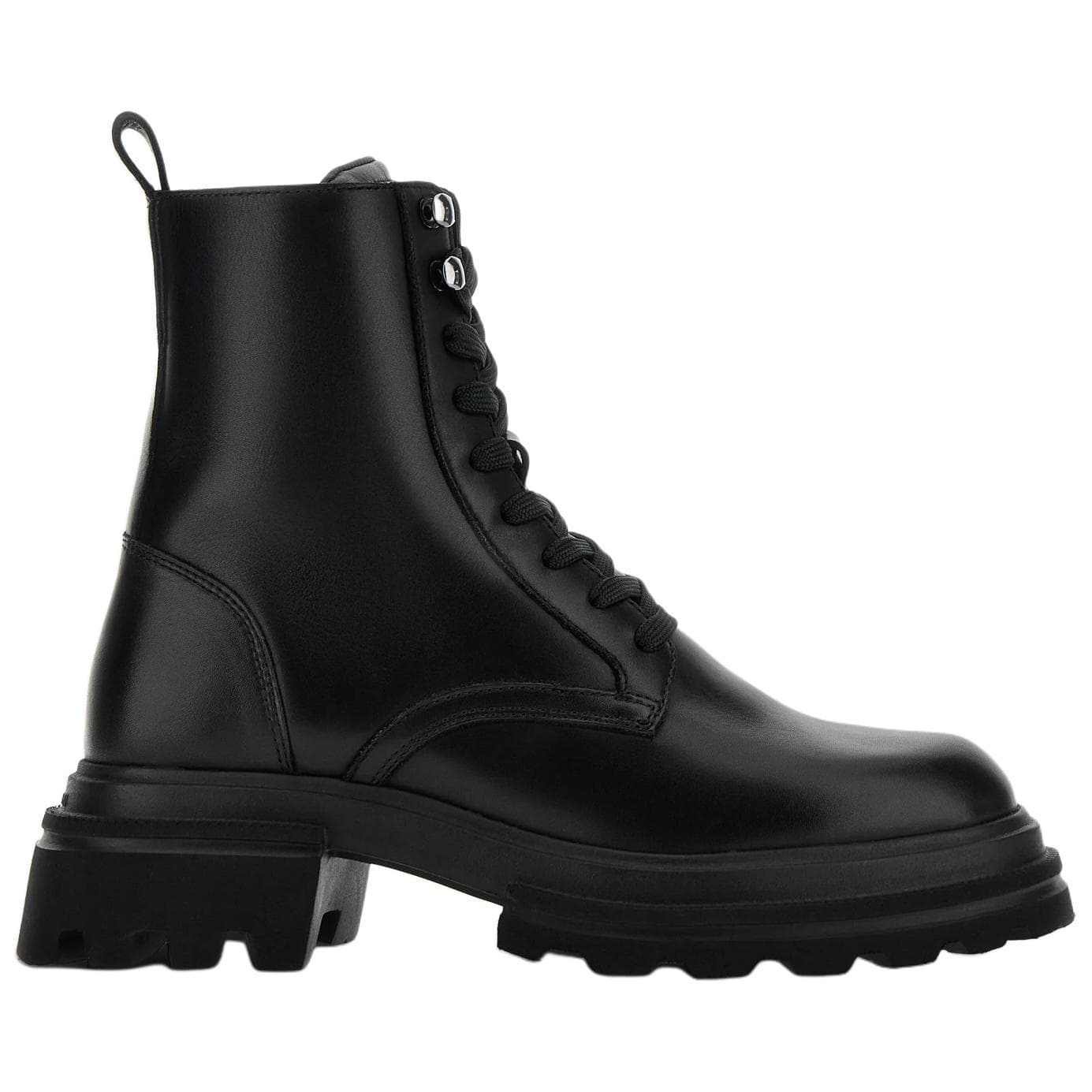 HOGAN Chunky Sole Lace Up Ankle Boots Women's 4