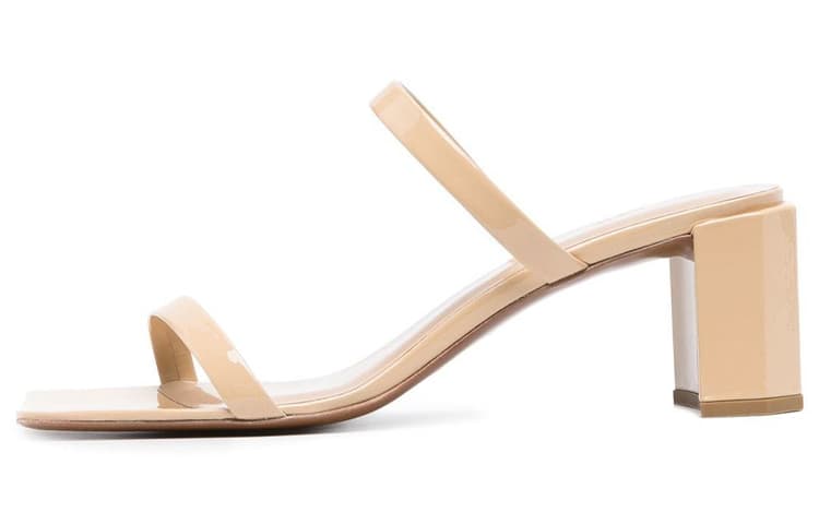 By Far Slip-On Open-Toe 6.5cm Flat Sandals Women's Light Brown