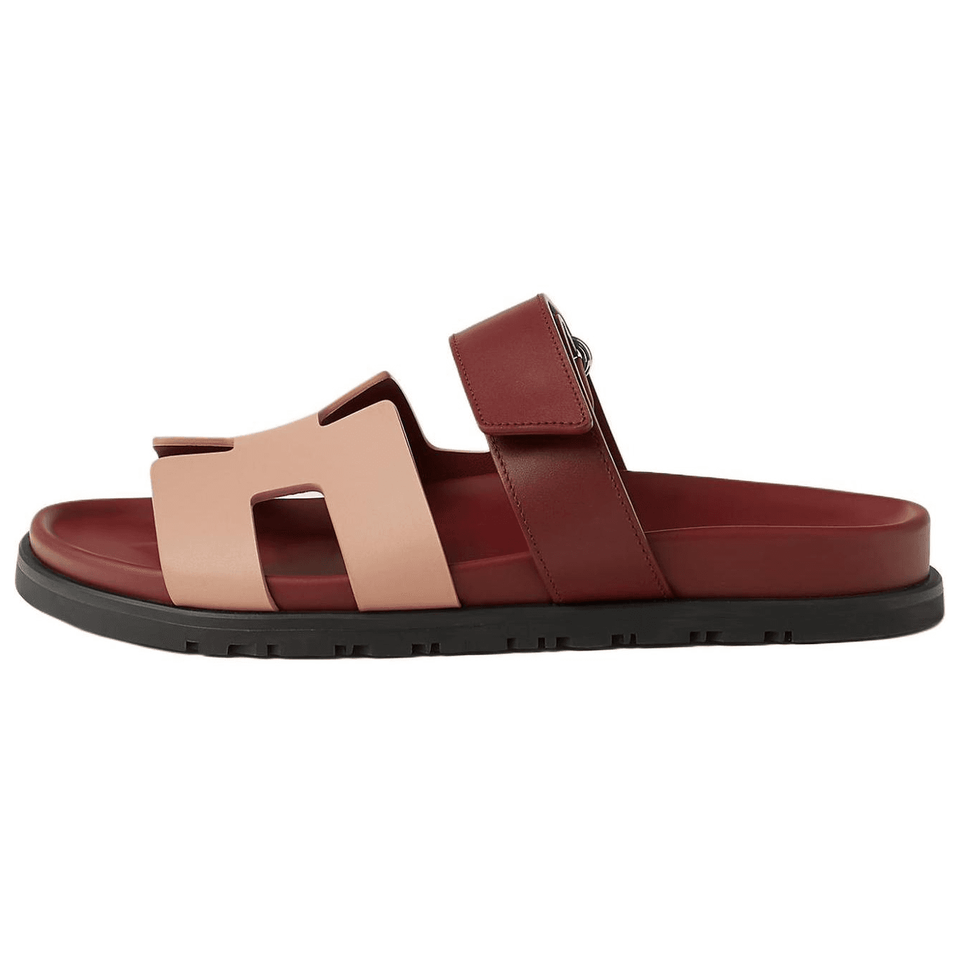 HERMES Chypre Slide Slippers Women's Red 2