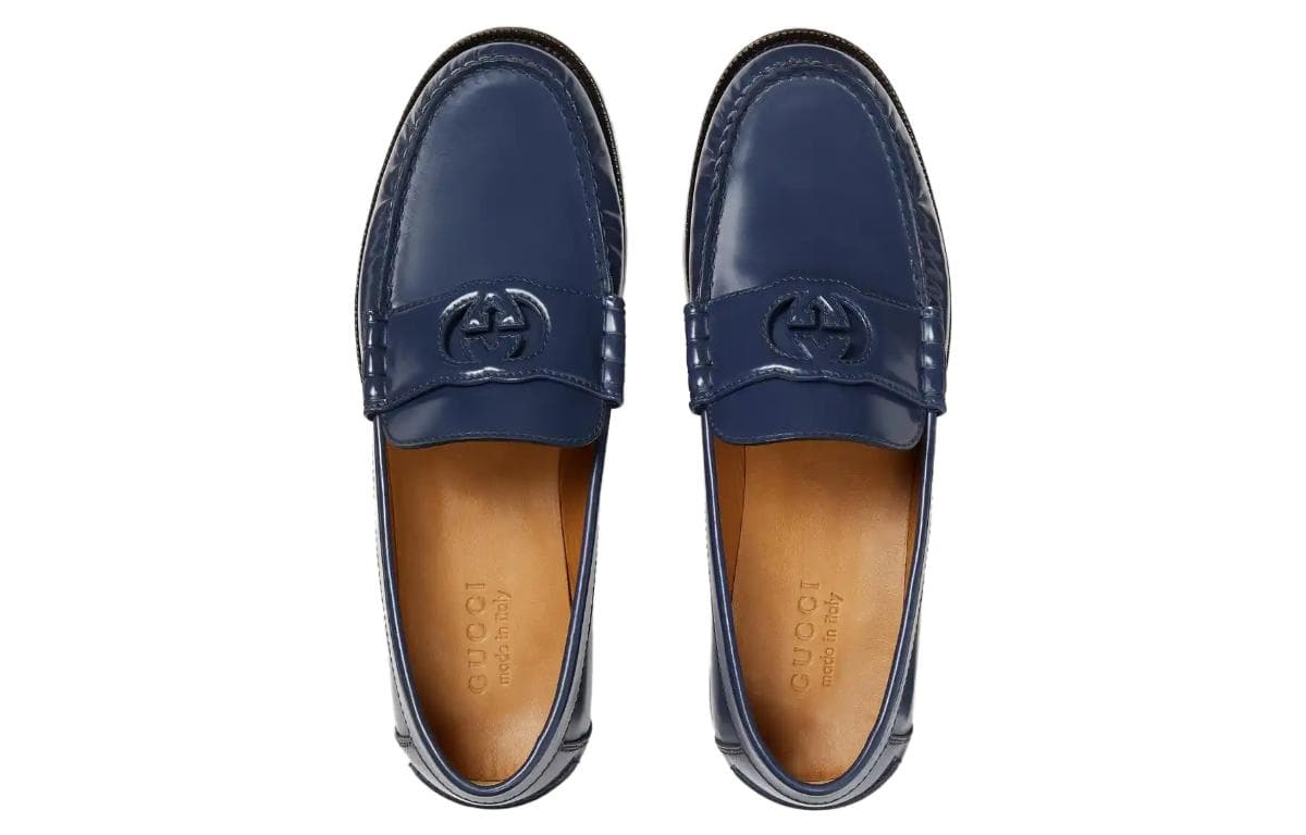 GUCCI Loafer 'Interlocking G Blue' 5