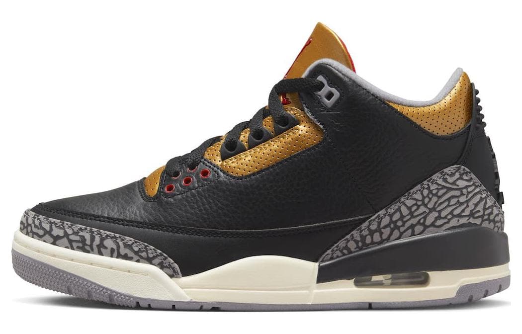 JORDAN 3 Retro Black Cement Gold Women's 2