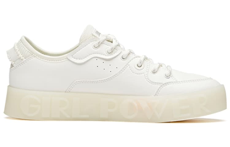ANTA Skateboard Shoes Women's Low-Top White 4