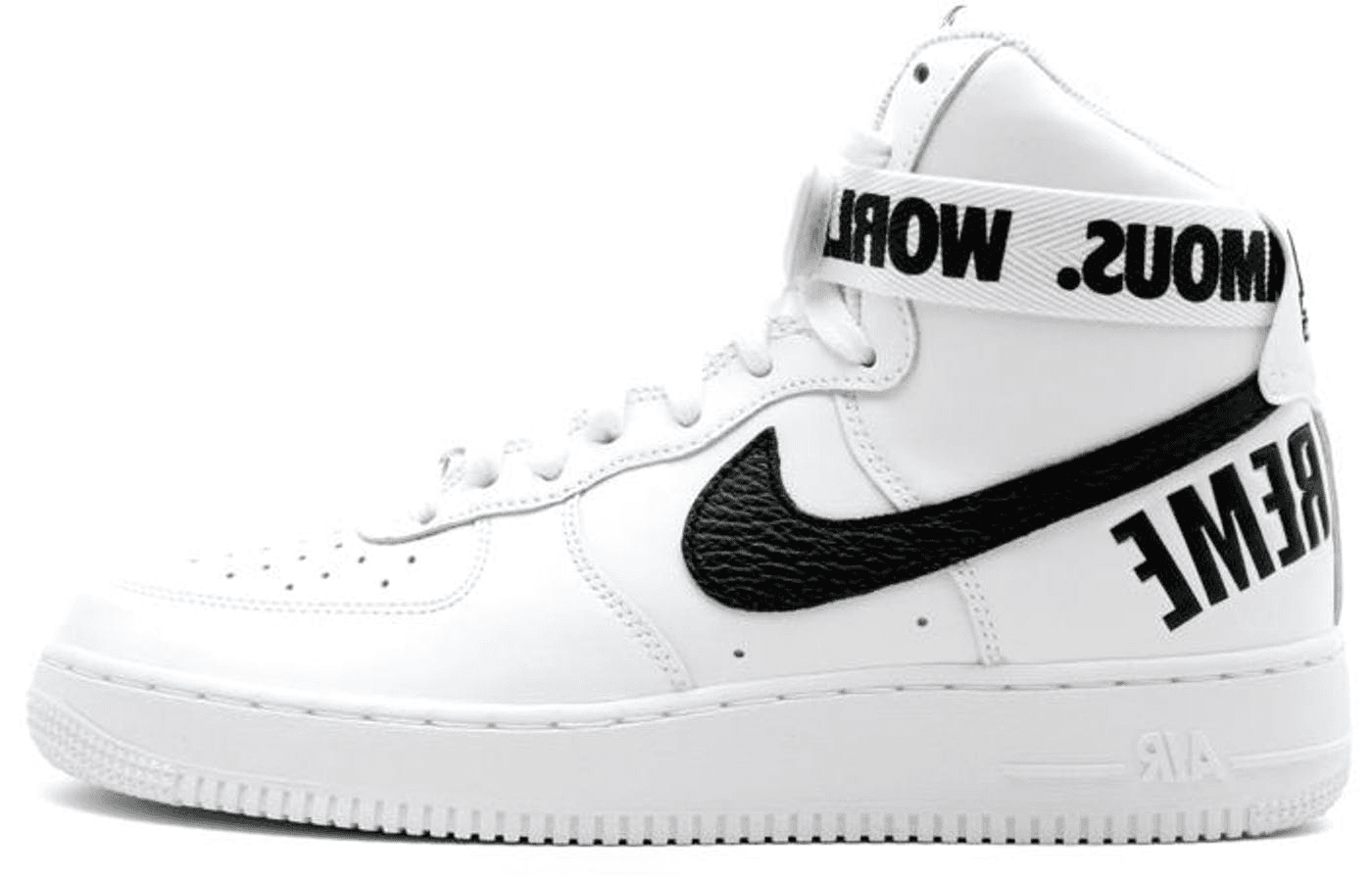 Nike Air Force 1 High Supreme World Famous White